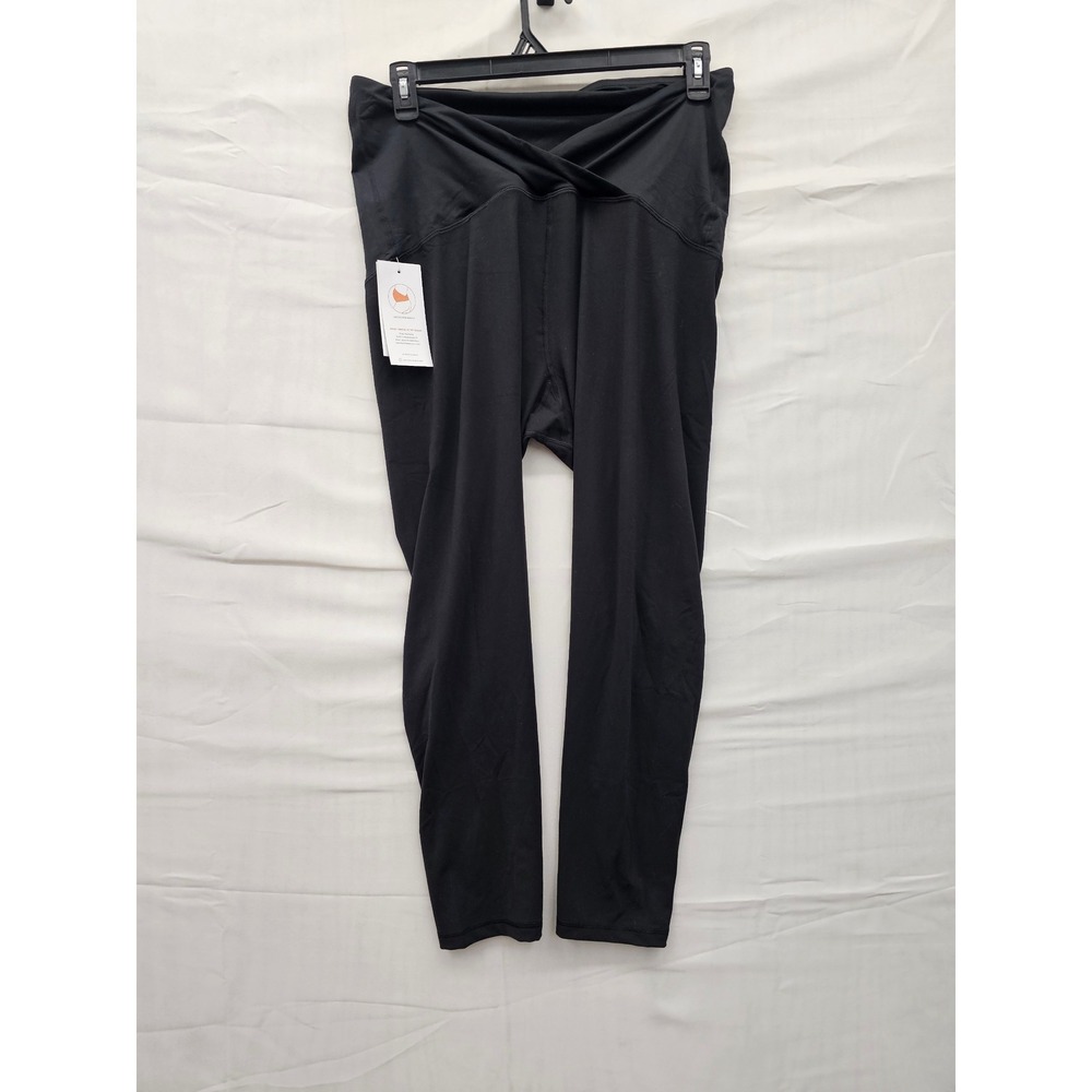Isabel by Ingrid & Isabel‎ Maternity Active Leggings Black XXL Crossover Waist